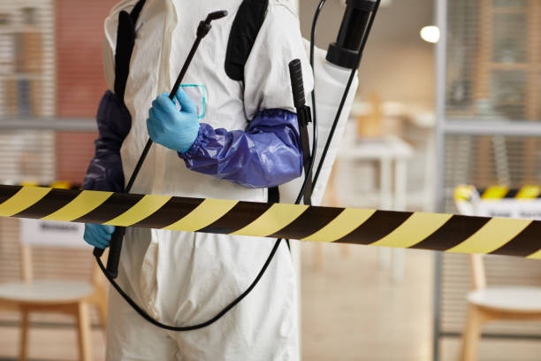 Professional Biohazard Cleanup technician working in West Long Branch, NJ